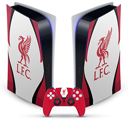 Head Case Designs Officially Licensed Liverpool Football Club Side Details Art Vinyl Faceplate Gaming Skin Decal Compatible With Sony PlayStation 5 PS5 Digital Edition Console and DualSense Controller