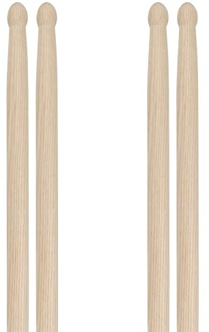 Windspeed 2 Pairs Drum Sticks, Classic Maple Wood Tip Drumsticks for Students and Adult (32cm)