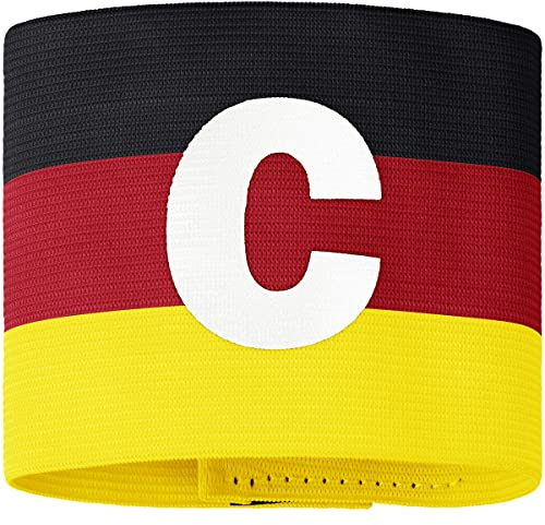JAKO Kapitänsbinde, Größe:1, Farbe:schwarz/rot/gelb