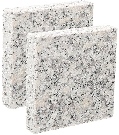 TOGEVAL 2pcs Marble Cooling Board Pet Bed 9x9cm Summer Cooling Pad for Hamsters Rabbits Chinchillas and Guinea Pigs Small Animal Mat