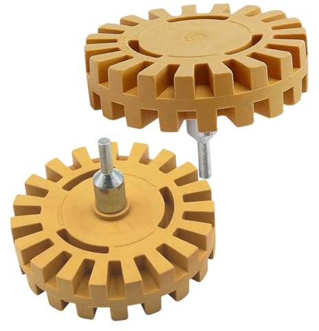 SOLUSTRE 2stücke Eraser Wheel Für Bohrmaschine Effektive Entfernung Von Aufklebern Und Kleber Gummierte Konstruktion Für Auto Und Heimwerkerarbeiten