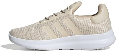 adidas Mujer Lite Racer 4.0 Shoes, Wonder White/Wonder White/Crystal Sand, 39 1/3 EU