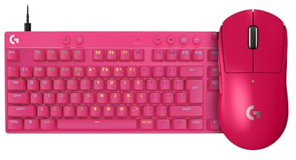 Logitech G G PRO TKL RAPID Keyboard (US INTL Layout - Linear) + G PRO X SUPERLIGHT 2 Gaming Mouse EWR2 - Magenta