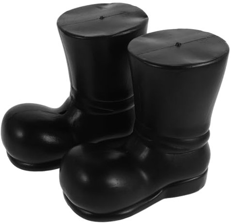 TOYANDONA 2stücke Mini-weihnachtsstiefel Zum Basteln Dekorative Ministiefel Für Puppenhausdekorationen Miniaturstiefel Aus Kunststoff Als Zubehör Für Kreative Weihnachtsprojekte
