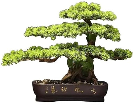 FAJNUZI2024 Künstliche Bonsai Künstliche Willkommenskiefer Bonsai Wohnzimmer Falsche Kiefer Dekorationen Zimmerpflanze Dekoration Simulation Baum Landschaftsbau Kunstbaum Bonsai