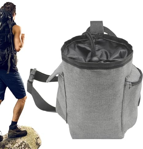 Borsa per gesso: borsa portaoggetti con cerniera, borsa per gesso da arrampicata, borsa di stoccaggio del gesso borsa per sollevamento pesi, borse per palestra, borse per gesso con cintura
