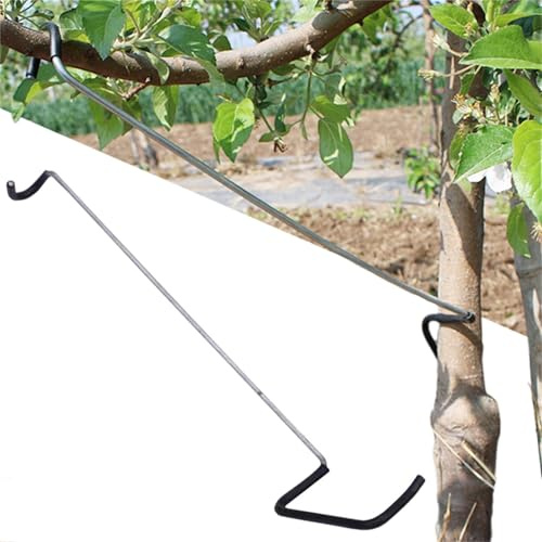 WLSANX Fruktträd lem spridare 10 st, 35,5 cm grendragare, ny fruktgren spridare plastslang insvept järntråd skadar inte grenar, träd öppen vinkel draggren böjningsverktyg