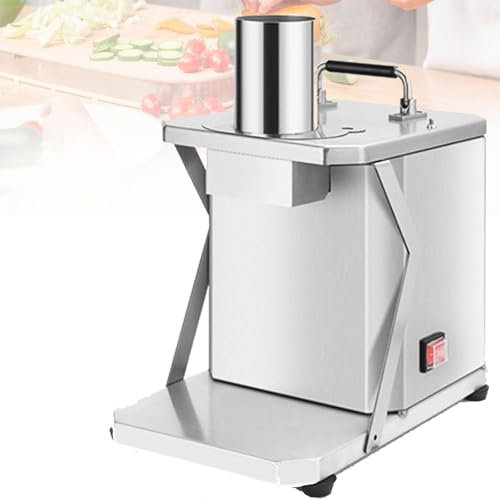 SXYKXYDL Rallador de Queso, Cortador de Verduras, Cortador en Espiral de Acero Inoxidable, trituradora eléctrica de Verduras, cortadora de Verduras Comercial, cortadora eléctrica de Frutas (15 mm)