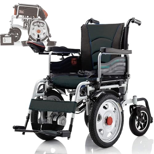 Fauteuil Roulant Electrique Pliable, Fauteuil Roulant Motorisé Portable sans Balais De 500 W, 20KM Fauteuil Handicapés Électrique, pour 150kg