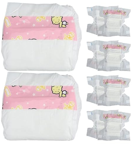 Homoyoyo 10pcs Doll Nappies Pretend Play Accessories for Dolls Easy to Wear Diapers Dress Up Nurturing for Boys And Role Play