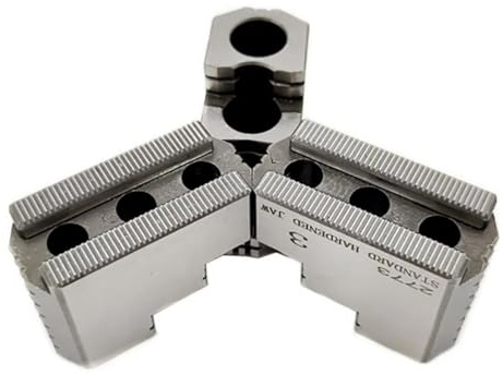 Plato de Torno, Nuevo Estándar de alta precisión, 5 pulgadas, 6, 8, 10, garra dura hidráulica, tres portabrocas morzada, garras paso fuertes for máquina torno CNC(8 inches-1 step)