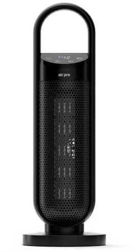 Air Pro SmartVoice™ 25 Tower Fan Heater - Hands-Free Voice Control, No App No Wi-Fi Needed, 2 Heat Settings, 24 Timer Energy Efficient With Quick Powerful Heating Comfort for Home, Office Any Room
