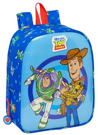 TOY STORY GOOD VIBES - Mochila Infantil, Mochila Niño, Mochila Escolar, Adaptable a Carro, Ideal para Guardería, Cómoda y Versátil, Calidad y Resistencia, 22x10x27 cm