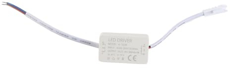Paquete de 4 controladores LED de 7 W, corriente constante 300 mA, entrada CA 85-265 V salida CC 12-26 V, transformador de fuente de alimentación para luces LED