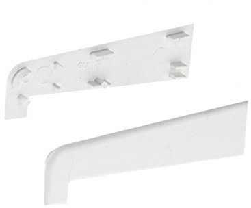 Eurocell 150mm uPVC Window Sill End Caps (Pair) - White