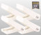 DS Produkte GmbH 4er Set Metall Fenster Schnapper Fensterschloss Einbruchschutz Fenstersicherung