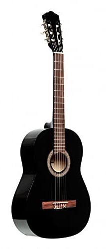 STAGG 4/4 CLASS.GUIT GLOSS BLK