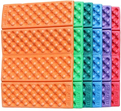 5 Stücke Faltbares Sitzmatte Wasserdicht Klappbares Sitzkissen XPE Sitzkissen Faltbar Wasserdicht für Garten Camping Picknick Wander Stadion (Mischfarben)