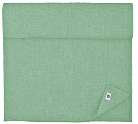 Linen & Cotton Tischläufer Hygge, 100% Leinen - Mint Grün, 40x150 cm | Stoff Tischband Modern, Tischdeko Stoff Läufer Tisch Lang für Home Esstisch Restaurant Hotel Party Sommer Geburtstag Ostern