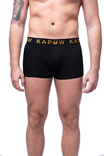 Kapow Meggings Boxer da Uomo Biancheria Intima da Uomo (Midnight, M)
