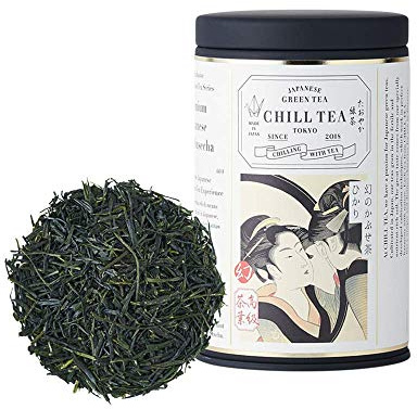 【Thé primé Omotenashi 】Thé vert rare premium Kabuse cha Hikari - thé 100% Japonais de CHILL TEA Tokyo - Thé en feuilles - Saveur umami veloutée (60g)