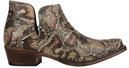 ROPER Womens Ava Snip Toe Casual Boots Ankle Low Heel 1-2 - Brown - Size 7.5 B
