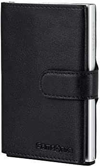 Samsonite Alu Fit SLG - Geldbörse, 10.2 cm, Schwarz (Black)