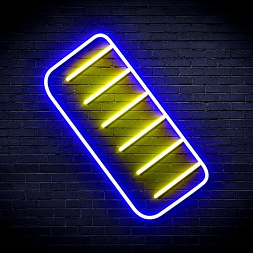 Comb Flex Silikon-LED-Neonschild – Blau und Gelb – st16s32-fnu0281-by