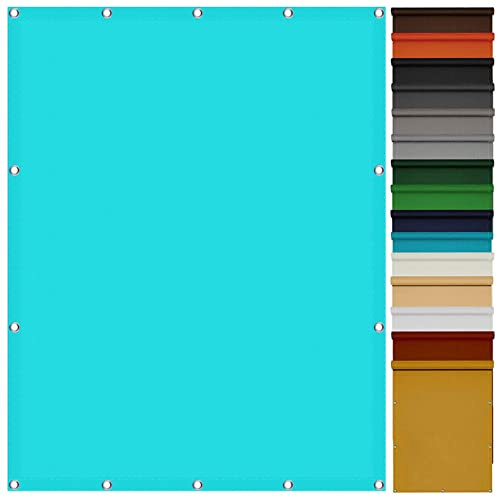 Sun Shade Sail Waterproof Rectangle 1.5 x 2 m UV Protection Outdoor Sun Shade Canopy with Fixing Kit Customizable for Patio Garden Backyard, Sky Blue