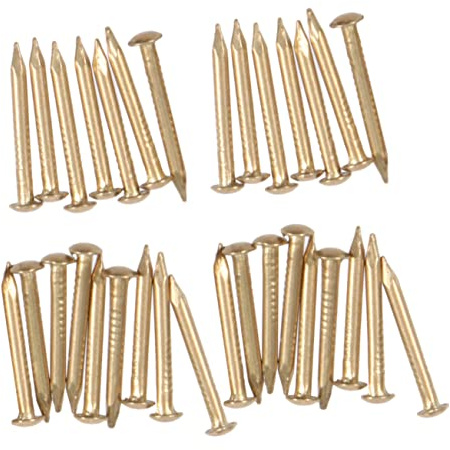 SEWOART 100stücke Messingnägel Runde Kopf Goldene Antike Nägel Für Möbel Dekoration Holzboxen Für Diy Projekte Und Möbelzubehör