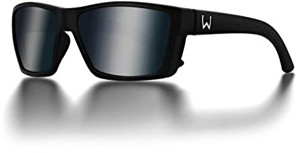 Westin W6 Street 100 Matte Black Smoke Silver Flash Blue - Polbrille, Polarisationsbrille, Angelbrille