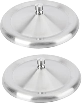 MAGICLULU Edelstahl Tassendeckel 10,2cm Wasserbecher Abdeckung Hitzebeständig Auslaufsicher 2 Stück