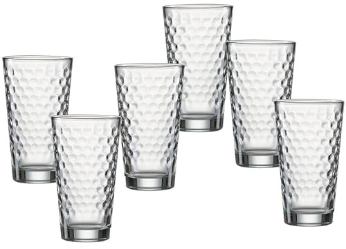 Ritzenhoff & Breker Favo Lot de 6 verres à long drink en verre transparent
