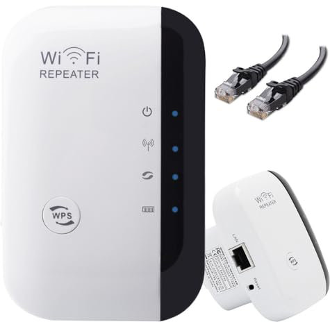 Ripetitore WiFi Amplificatore Segnale WiFi Potente 300 Mbps 2,4 GHz Portata 100 m