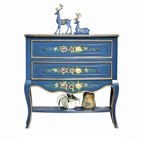 EINES Sideboard-Buffetschrank Wohnzimmer Foyer Gang Lücke Sofa Sideboard Land Eingang Schrank Eintrag Massivholz Dekorative Möbel Küchenbuffet-Aufbewahrungsschrank