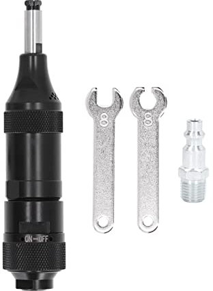 FLEXMAN Druckluft Stabschleifer, 3 mm Spannfutter, 30.000 U/Min Leerlaufgeschwindigkeit, Pneumatische Schleifmaschine, Druckluft Stabschleifer aus Legiertem Stahl Zum Schleifen (American Style)