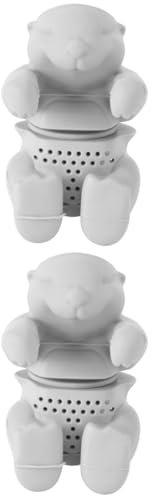 OKUMEYR Lot De 2 Infuseurs À Thé En Vrac Diffuseur De Thé Intelligent Nettoyage Facile Gris