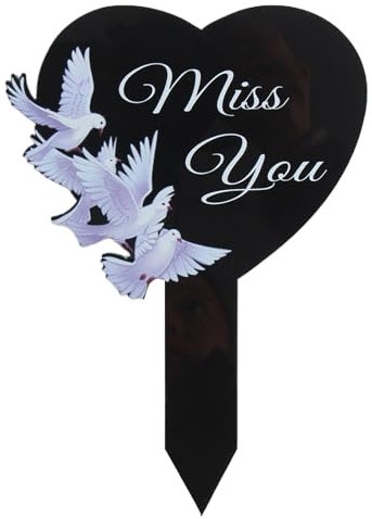 Plaques Commémoratives pour Tombes | Stèles Commémoratives Décorations De Cimetière pour Maman | Plaques Étanc hes Noires Personnalisées pour Fête des Mères Et Anniversaires