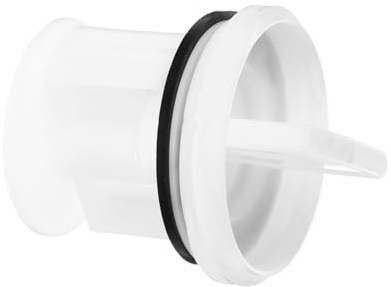Yardenfun Washing Machine Drain Pump Fluff Filter Plastic Drain Seal Plug Washer Drainage Pump Filter Cover for Drum Washer Replacement Blue