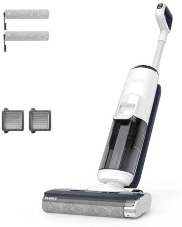 ERSINIAN Floor One S5 Smart, aspirapolvere e lavapavimenti Senza Fili per Pavimenti duri, Display Digitale, Lunga Durata per peli di Animali, Pavimenti duri e tappeti (IFLOOR 5 Breeze Comp)