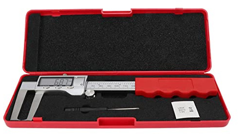 Klanata Digital Electronic Gauge Micrometer - Disc Brake Rotor Micrometer - Inch Metric Fractions Unit, LCD Screen, 0-150mm, High Accuracy - Universal Measuring Tool for Brake