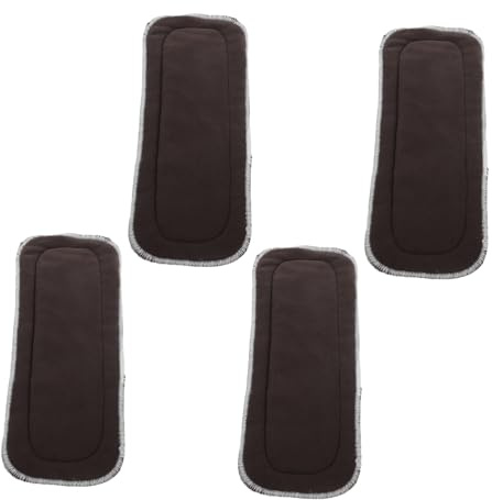 Healeved Inserti Pannolini Riutilizzabili di Carbone di Bambù e Microfibra Tecnologia Nanoassorbente, 5 Strati ad Alta Capacità di Assorbimento, Lavabili Uso Notturno