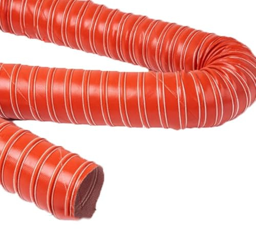 ZIUSFAC Lufteinlassschlauch Flexibel Entlüftungsschlauch Silikon Luftkanalschlauch 50mm 55mm 60mm 70mm Abluftschlauch Länge 2m 4m Silikonschlauch Klimaanlage Flexschlauch(300cm/9.8ft,45mm-1.8in)
