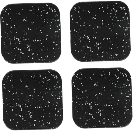 kowaku 4Pcs Treadmill Mat Anti Vibration Mat Exercise Equipment Pad Rubber Pad for Weight Benches