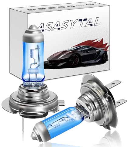 Asasytal H18 12V 65W Halogen Scheinwerferlampe, 5000K Warmweiß Abblendlicht für Auto, 2 Stück