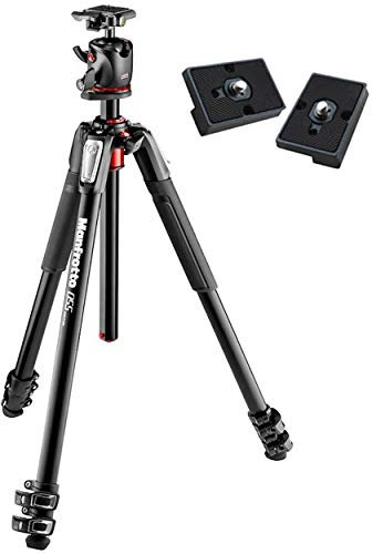 Manfrotto MK055 x pro3-bhq2 aluminum, sezioni treppiede con testa a sfera e piastra QR 200PL Xpro