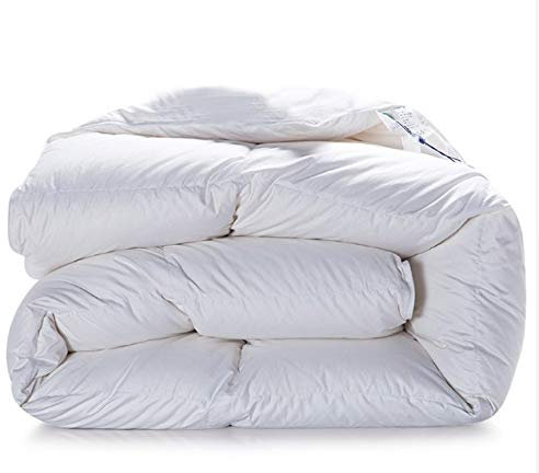 IlGruppone Piumino Invernale Autunnale Vera Piuma D'Oca 3 Misure 50/50 Caldo 320Gr/Mq Piumone 3 Misure - Bianco - 1 Piazza e Mezza