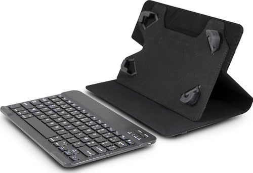 Urban Factory UPK10UF teclado para móvil Negro Francés - Teclados para móviles (Negro, Universal, 25,6 cm (10.1), Francés, Batería, Inalámbrico)