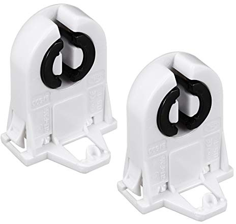 2 Stück 2 A T8 Sockel G13 Leuchtsockel Lamp Holder Light Accessory weiß