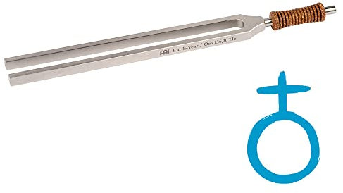 Sonic Energy Planeten Therapie Stimmgabel – Erde/Om 136,10 Hz / Cis3 – Für Meditation, Klangheilung, Entspannung – Inkl. Baumwolltasche (TTF-E)